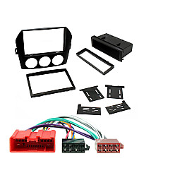 Mazda MX-5, Miata Black Double Din With Pocket For Single Din Fascia Wiring Kit Mazda MX-5, Miata Black Double Din With Pocket For Single Din Fascia Wiring Kit