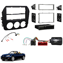 Mazda MX-5 2009 - 2015 NON BOSE Single / Double Din Fascia and Steering Control Kit Mazda MX-5 2009 - 2015 NON BOSE Single / Double Din Fascia and Steering Control Kit
