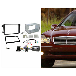 Connects2 CTKMB13 Mercedes C Class, CLK Double Din Fascia Steering Aerial Fitting Kit Connects2 CTKMB13 Mercedes C Class, CLK Double Din Fascia Steering Aerial Fitting Kit
