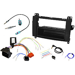 InCarTec FK-257 Mercedes Single / Double Din Car Stereo Fascia Fitting Kit Matt Black InCarTec FK-257 Mercedes Single / Double Din Car Stereo Fascia Fitting Kit Matt Black