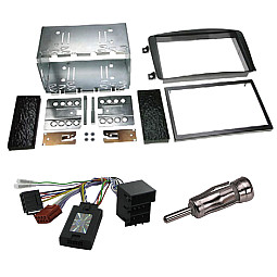 Mercedes C Class W203 (2001-2004) Car Stereo Double Din Fitting Kit, Fascia & Stalk Control Mercedes C Class W203 (2001-2004) Car Stereo Double Din Fitting Kit, Fascia & Stalk Control