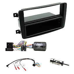 Mercedes C Class W203 Car CD Stereo Single Din Fitting Kit, Fascia & Stalk Control Mercedes C Class W203 Car CD Stereo Single Din Fitting Kit, Fascia & Stalk Control
