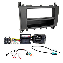 Mercedes C Class W203 2004-2007 Single Din Car Stereo Radio Fascia Fitting Kit Mercedes C Class W203 2004-2007 Single Din Car Stereo Radio Fascia Fitting Kit