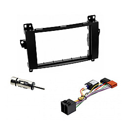 Mercedes Sprinter Double Din Fascia / Antenna / ISO Harness with Ignition Generator Stereo Fitting Kit Mercedes Sprinter Double Din Fascia / Antenna / ISO Harness with Ignition Generator Stereo Fitting Kit
