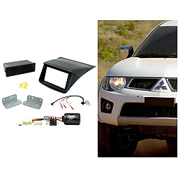 CTKMT07 Mitsubishi L200 2012-2015 Double Din Car CD Stereo Fascia Fitting Kit CTKMT07 Mitsubishi L200 2012-2015 Double Din Car CD Stereo Fascia Fitting Kit