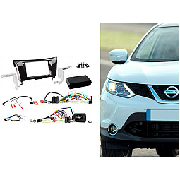 Connects2 CTKNS04 Nissan Qashqai 2014> Double Din Car Stereo Fascia Fitting Kit Connects2 CTKNS04 Nissan Qashqai 2014> Double Din Car Stereo Fascia Fitting Kit