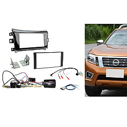 CTKNS10 Nissan Navara 2015-2019 Double Din Car Stereo Fascia Fitting Kit Gloss Black CTKNS10 Nissan Navara 2015-2019 Double Din Car Stereo Fascia Fitting Kit Gloss Black