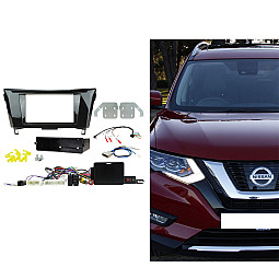 Connects2 CTKNS19 Nissan X-Trail Gloss Black Double Din Car Stereo Fascia Fitting Kit With 360 Camera Retention Connects2 CTKNS19 Nissan X-Trail Gloss Black Double Din Car Stereo Fascia Fitting Kit With 360 Camera Retention