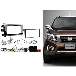 CTKNS20 Nissan Navara 2016 - 2019 Gloss Black Double Din Car Stereo Fascia Fitting Kit With 360 Camera Retention CTKNS20 Nissan Navara 2016 - 2019 Gloss Black Double Din Car Stereo Fascia Fitting Kit With 360 Camera Retention