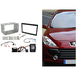 CTKPE04 Peugeot 207, 307, Expert Black Double Din Car Stereo Fascia Fitting Kit CTKPE04 Peugeot 207, 307, Expert Black Double Din Car Stereo Fascia Fitting Kit