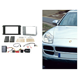 CTKPO02 Porsche Cayenne 2002-2007 Double Din Car CD Stereo Fascia Fitting Kit CTKPO02 Porsche Cayenne 2002-2007 Double Din Car CD Stereo Fascia Fitting Kit