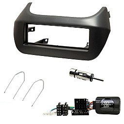 Peugeot Bipper 2008-2012 Car Stereo Dark Grey Fascia Steering Antenna Adaptor Fitting Kit Peugeot Bipper 2008-2012 Car Stereo Dark Grey Fascia Steering Antenna Adaptor Fitting Kit