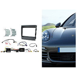 CTKPO04 Porsche Panamera 2009 - 2016 Double Din Car CD Stereo Fascia Fitting Kit
