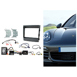 CTKPO05 Porsche Panamera 2009 - 2016 Double Din Car CD Stereo Fascia Fitting Kit