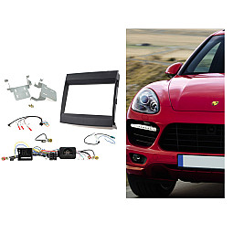 CTKPO08 Porsche Cayenne 2011 - 2016 Double Din Car CD Stereo Fascia Fitting Kit
