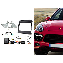 CTKPO09 Porsche Cayenne 2011 - 2016 Double Din Car CD Stereo Fascia Fitting Kit
