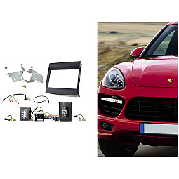 CTKPO11 Porsche Cayenne 2011 - 2016 Double Din Car CD Stereo Fascia Fitting Kit