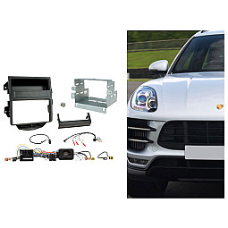 CTKPO12 Porsche Macan 2014 - 2016 Double Din Car CD Stereo Fascia Fitting Kit