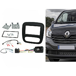 CTKRT06 Renault Trafic 2014-2017 Double Din Car Stereo Fascia Steering Control Fitting Kit CTKRT06 Renault Trafic 2014-2017 Double Din Car Stereo Fascia Steering Control Fitting Kit