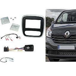 CTKRT07 Renault Trafic 2014-2017 Double Din Car Stereo Fascia Fitting Kit Silver/Black CTKRT07 Renault Trafic 2014-2017 Double Din Car Stereo Fascia Fitting Kit Silver/Black