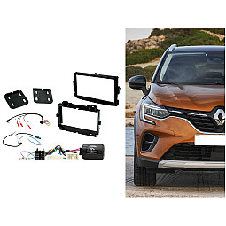 CTKRT17 Renault Captur 2013 - 2017 Double Din Car Stereo Fascia Fitting Kit CTKRT17 Renault Captur 2013 - 2017 Double Din Car Stereo Fascia Fitting Kit