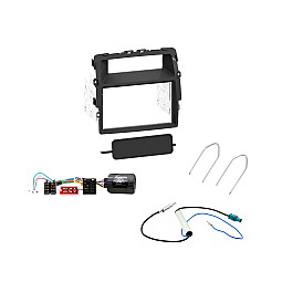 Renault Trafic 2011-2014 Black Double Din Car CD Stereo Fitting Kit, Fascia Stalk, Aerial Adaptor Renault Trafic 2011-2014 Black Double Din Car CD Stereo Fitting Kit, Fascia Stalk, Aerial Adaptor