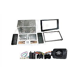 Saab 9-3 2008 - 2014 Car CD Stereo Double Din Fitting Kit with Stalk Steering Adaptor Saab 9-3 2008 - 2014 Car CD Stereo Double Din Fitting Kit with Stalk Steering Adaptor