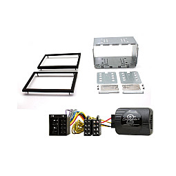 Saab 9-5 1997-2005 Car CD Stereo Double Din Fitting Kit with Stalk Steering Adaptor Saab 9-5 1997-2005 Car CD Stereo Double Din Fitting Kit with Stalk Steering Adaptor