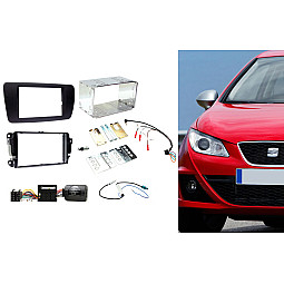 CTKST01 Seat Ibiza 2008-2014 (Azabache Black) Double Din Car Stereo Fitting Kit Fascia, Steering Control CTKST01 Seat Ibiza 2008-2014 (Azabache Black) Double Din Car Stereo Fitting Kit Fascia, Steering Control