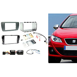CTKST02 Seat Ibiza 2008-2014 (Nite Black) Double Din Car Stereo Fitting Kit Fascia, Steering Control CTKST02 Seat Ibiza 2008-2014 (Nite Black) Double Din Car Stereo Fitting Kit Fascia, Steering Control