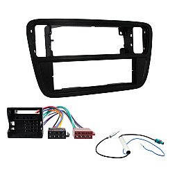 Skoda Citigo 2012-2017 Single Din Car Stereo Fascia, Wiring ISO Fitting Kit Black Skoda Citigo 2012-2017 Single Din Car Stereo Fascia, Wiring ISO Fitting Kit Black
