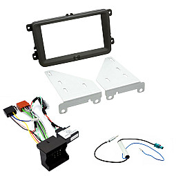 Skoda Fabia 2007 - 2014 Double Din Car Stereo Fascia ISO Harness NO SWC Antenna Adapter Fitting Kit Skoda Fabia 2007 - 2014 Double Din Car Stereo Fascia ISO Harness NO SWC Antenna Adapter Fitting Kit