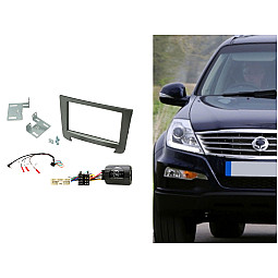 CTKSY03 SsangYong Rexton 2012 - 2017 Double Din Car Stereo Fascia Fitting Kit CTKSY03 SsangYong Rexton 2012 - 2017 Double Din Car Stereo Fascia Fitting Kit