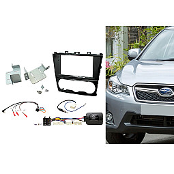 CTKSU02 Subaru Forester, Impreza, XV Black Double Din Car Stereo Fascia Fitting Kit CTKSU02 Subaru Forester, Impreza, XV Black Double Din Car Stereo Fascia Fitting Kit