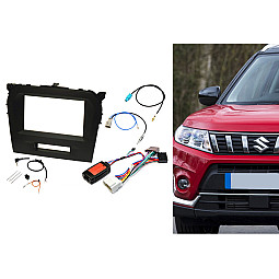 CTKSZ08 Suzuki Vitara 2015-2018 Double Din Car Stereo Fascia Fitting Kit CTKSZ08 Suzuki Vitara 2015-2018 Double Din Car Stereo Fascia Fitting Kit