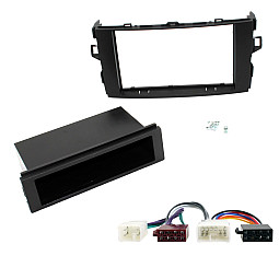 Toyota Auris 2007-2013 Car CD Stereo Single / Double Din Fascia Fitting Wiring Kit Toyota Auris 2007-2013 Car CD Stereo Single / Double Din Fascia Fitting Wiring Kit
