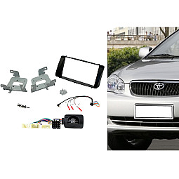 Connects2 CTKTY13 Toyota Corolla (2003-2008) Double Din Car Stereo Fascia Fitting Kit Connects2 CTKTY13 Toyota Corolla (2003-2008) Double Din Car Stereo Fascia Fitting Kit