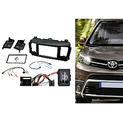 CTKTY19 Toyota Proace, Proace Verso Matt Black Double Din Fascia Fitting Kit CTKTY19 Toyota Proace, Proace Verso Matt Black Double Din Fascia Fitting Kit