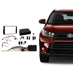 CTKTY29 Toyota Highlander Black Double Din Car Stereo Fascia Fitting Kit CTKTY29 Toyota Highlander Black Double Din Car Stereo Fascia Fitting Kit