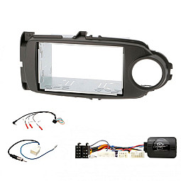 Toyota Yaris 2011-2014 Double Din Stereo Fascia / Steering / Antenna Fitting Kit Toyota Yaris 2011-2014 Double Din Stereo Fascia / Steering / Antenna Fitting Kit