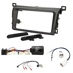 Toyota RAV4 (2013-2018) Double Din Car Stereo Fascia / Steering / Antenna Adaptor Kit Toyota RAV4 (2013-2018) Double Din Car Stereo Fascia / Steering / Antenna Adaptor Kit
