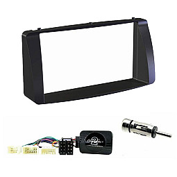 Toyota Corolla 2003-2008 Double Din Car Stereo Fitting Kit, Fascia & Steering Wheel Stalk Adaptor Toyota Corolla 2003-2008 Double Din Car Stereo Fitting Kit, Fascia & Steering Wheel Stalk Adaptor