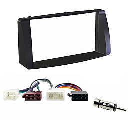 Toyota Corolla 2003-2008 Car Stereo Double Din Fascia Panel & Wiring Harness Fitting Kit Toyota Corolla 2003-2008 Car Stereo Double Din Fascia Panel & Wiring Harness Fitting Kit