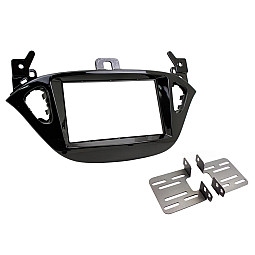 Connects2 CT23VX48 - Vauxhall Adam, Corsa Double Din Stereo Fascia Panel Adaptor - Piano Black Connects2 CT23VX48 - Vauxhall Adam, Corsa Double Din Stereo Fascia Panel Adaptor - Piano Black