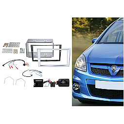 CTKVX10 Vauxhall Astra, Antara, Zafira (Matt Chrome) Double Din Fitting Kit CTKVX10 Vauxhall Astra, Antara, Zafira (Matt Chrome) Double Din Fitting Kit