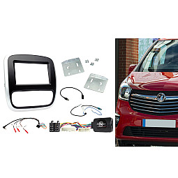 CTKVX38 Vauxhall Vivaro (2014-2018) Double Din Car Stereo Fascia Facia Fitting Kit (Silver/Black) CTKVX38 Vauxhall Vivaro (2014-2018) Double Din Car Stereo Fascia Facia Fitting Kit (Silver/Black)