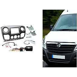 CTKVX52 Vauxhall / Opel Movano Matt Black Double Din Car Stereo Fascia Fitting Kit CTKVX52 Vauxhall / Opel Movano Matt Black Double Din Car Stereo Fascia Fitting Kit