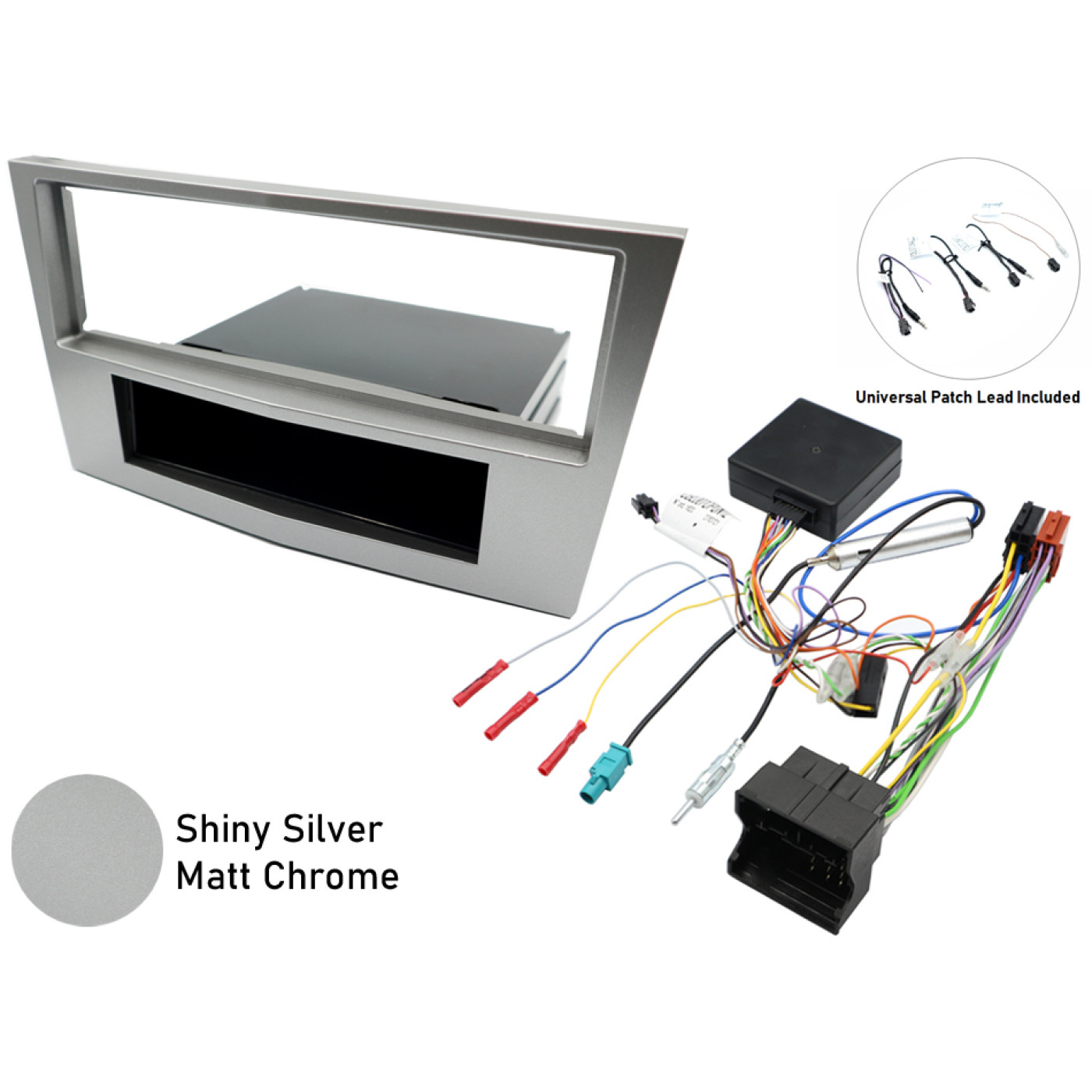 InCarTec FK2302 Vauxhall Single DIN Stereo Fitting Kit (SHINY