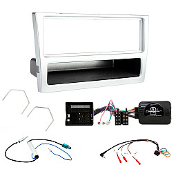 Vauxhall Vectra, Tigra Car CD Stereo Fitting Kit Fascia Surround, Steering Control, Aerial (Silver) Vauxhall Vectra, Tigra Car CD Stereo Fitting Kit Fascia Surround, Steering Control, Aerial (Silver)