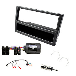 Vauxhall Agila, Omega, Vectra Car CD Stereo Fitting Kit, Gun metal Fascia, Steering Stalk Control Vauxhall Agila, Omega, Vectra Car CD Stereo Fitting Kit, Gun metal Fascia, Steering Stalk Control